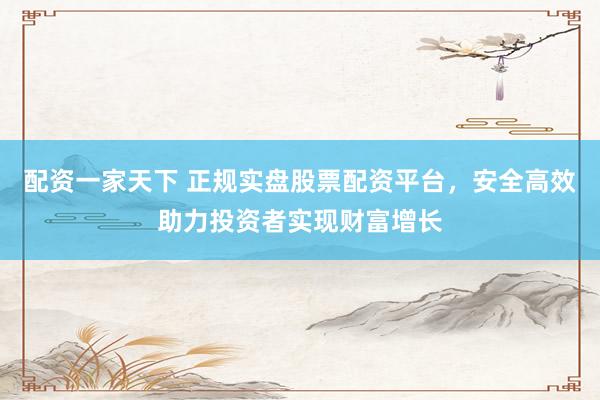 配资一家天下 正规实盘股票配资平台，安全高效助力投资者实现财富增长