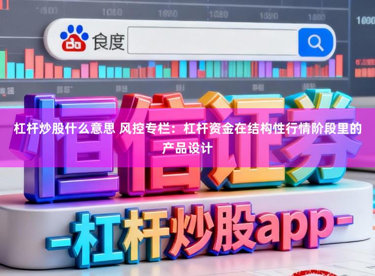 杠杆炒股什么意思 风控专栏：杠杆资金在结构性行情阶段里的产品设计